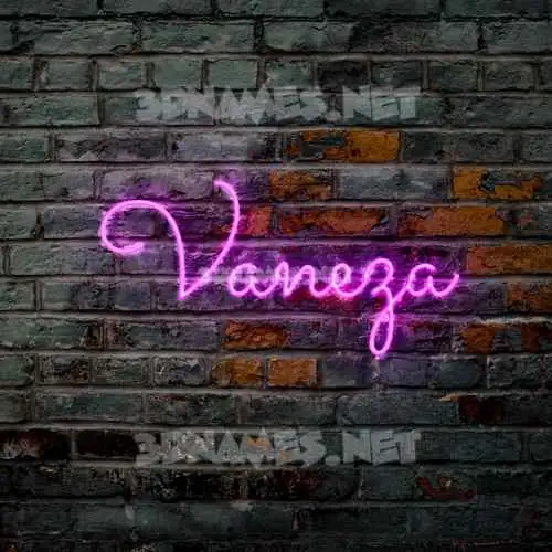 vaneza in Pink Neon style - 3D name wallpaper vaneza in Pink Neon style - 3D name wallpaper