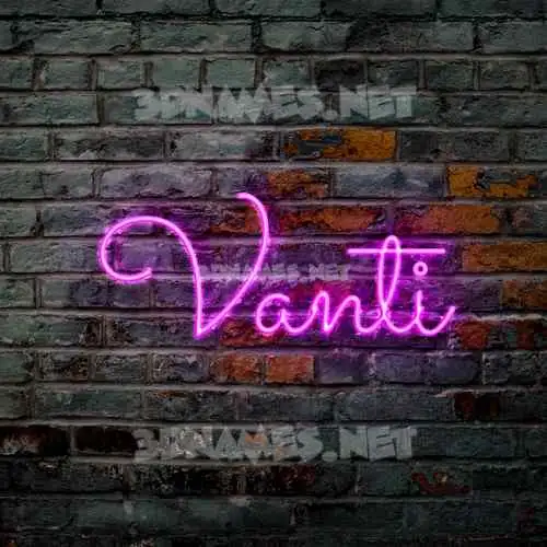 vanti in Pink Neon style - 3D name wallpaper vanti in Pink Neon style - 3D name wallpaper