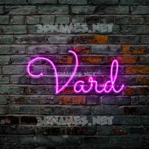 vard in Pink Neon style - 3D name wallpaper vard in Pink Neon style - 3D name wallpaper