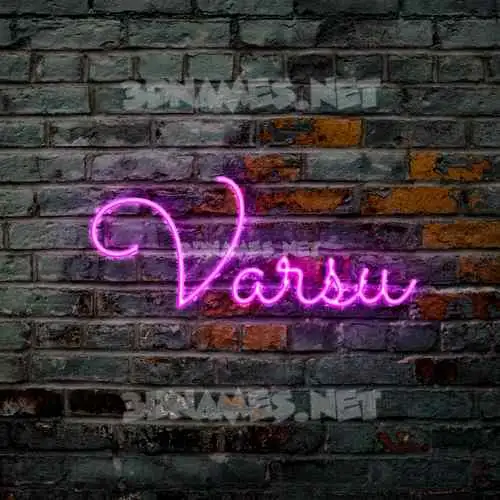 varsu in Pink Neon style - 3D name wallpaper varsu in Pink Neon style - 3D name wallpaper