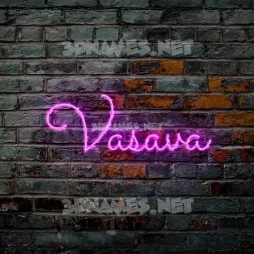vasava in Pink Neon style - 3D name wallpaper vasava in Pink Neon style - 3D name wallpaper