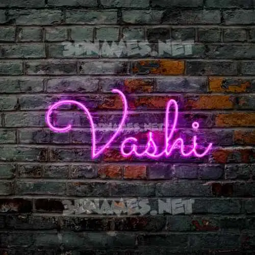 vashi in Pink Neon style - 3D name wallpaper vashi in Pink Neon style - 3D name wallpaper