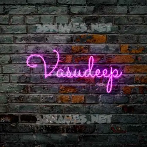 vasudeep in Pink Neon style - 3D name wallpaper vasudeep in Pink Neon style - 3D name wallpaper