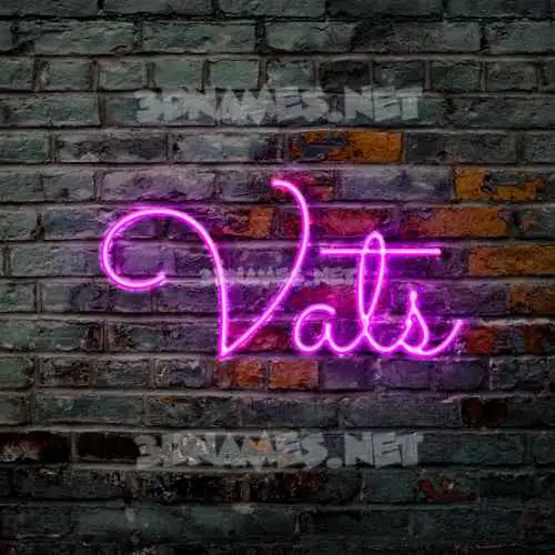 vats in Pink Neon style - 3D name wallpaper vats in Pink Neon style - 3D name wallpaper