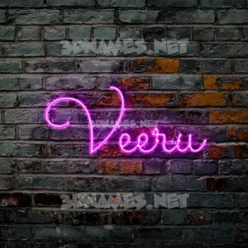 veeru in Pink Neon style - 3D name wallpaper veeru in Pink Neon style - 3D name wallpaper