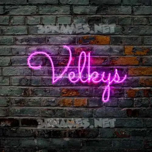 velkys in Pink Neon style - 3D name wallpaper velkys in Pink Neon style - 3D name wallpaper