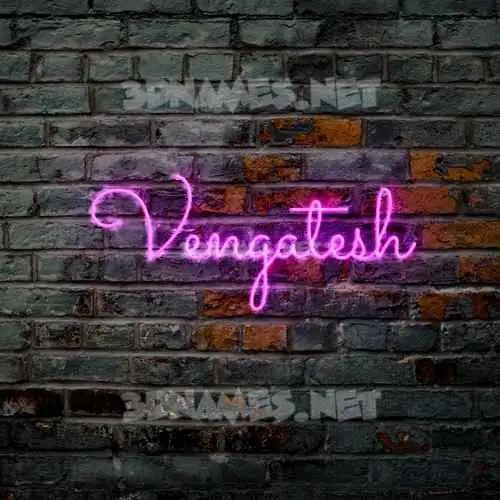 vengatesh in Pink Neon style - 3D name wallpaper vengatesh in Pink Neon style - 3D name wallpaper