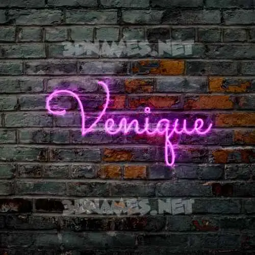 venique in Pink Neon style - 3D name wallpaper venique in Pink Neon style - 3D name wallpaper