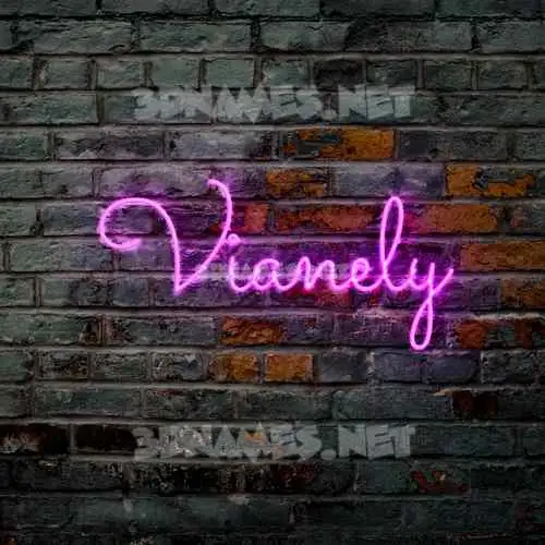 vianely in Pink Neon style - 3D name wallpaper vianely in Pink Neon style - 3D name wallpaper