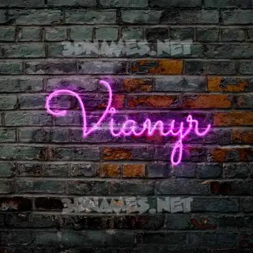 vianyr in Pink Neon style - 3D name wallpaper vianyr in Pink Neon style - 3D name wallpaper