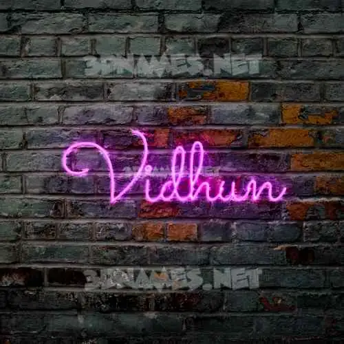 vidhun in Pink Neon style - 3D name wallpaper vidhun in Pink Neon style - 3D name wallpaper