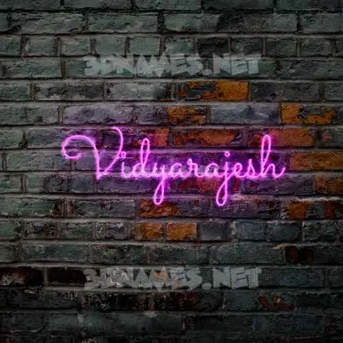 vidyarajesh in Pink Neon style - 3D name wallpaper vidyarajesh in Pink Neon style - 3D name wallpaper