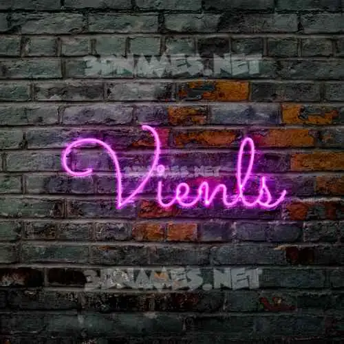 vienls in Pink Neon style - 3D name wallpaper vienls in Pink Neon style - 3D name wallpaper