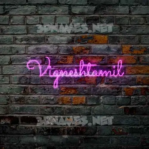 vigneshtamil in Pink Neon style - 3D name wallpaper vigneshtamil in Pink Neon style - 3D name wallpaper