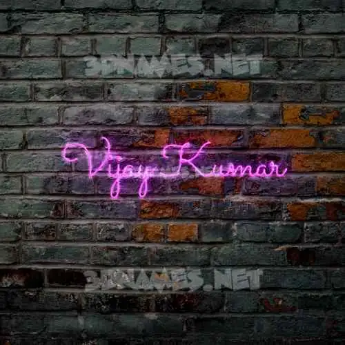 vijay kumar in Pink Neon style - 3D name wallpaper vijay kumar in Pink Neon style - 3D name wallpaper