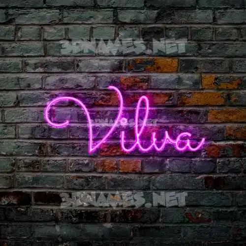vilva in Pink Neon style - 3D name wallpaper vilva in Pink Neon style - 3D name wallpaper