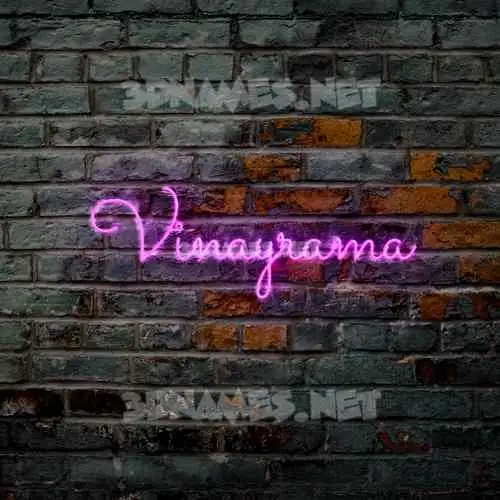 vinayrama in Pink Neon style - 3D name wallpaper vinayrama in Pink Neon style - 3D name wallpaper