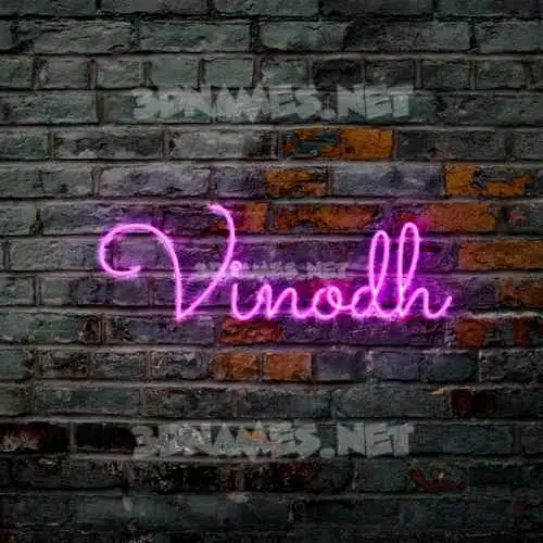 vinodh in Pink Neon style - 3D name wallpaper vinodh in Pink Neon style - 3D name wallpaper