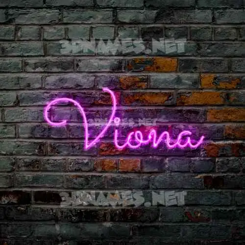 viona in Pink Neon style - 3D name wallpaper viona in Pink Neon style - 3D name wallpaper
