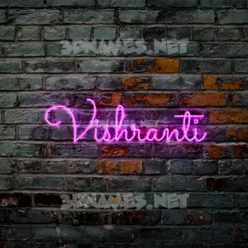 vishranti in Pink Neon style - 3D name wallpaper vishranti in Pink Neon style - 3D name wallpaper
