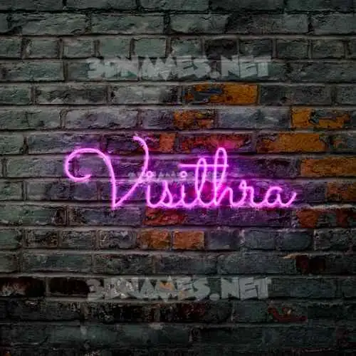 visithra in Pink Neon style - 3D name wallpaper visithra in Pink Neon style - 3D name wallpaper