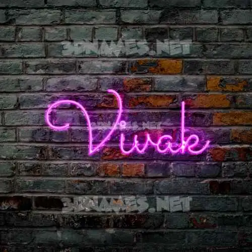 vivak in Pink Neon style - 3D name wallpaper vivak in Pink Neon style - 3D name wallpaper
