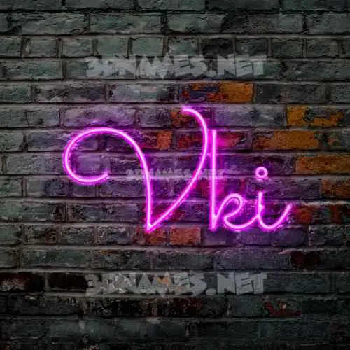 vki in Pink Neon style - 3D name wallpaper vki in Pink Neon style - 3D name wallpaper