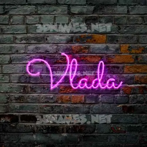 vlada in Pink Neon style - 3D name wallpaper vlada in Pink Neon style - 3D name wallpaper