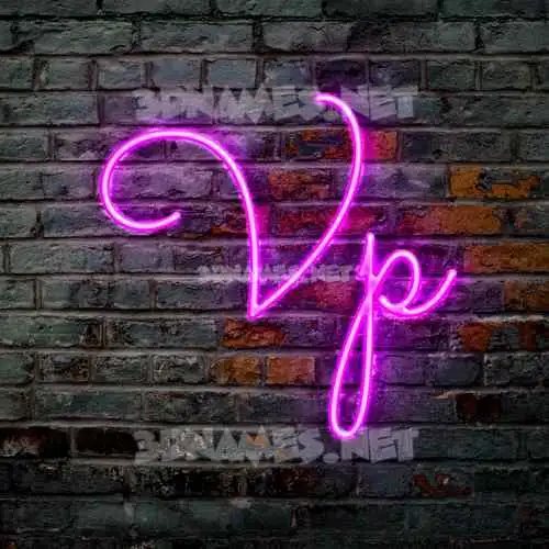 vp in Pink Neon style - 3D name wallpaper vp in Pink Neon style - 3D name wallpaper