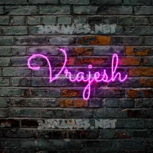 vrajesh in Pink Neon style - 3D name wallpaper vrajesh in Pink Neon style - 3D name wallpaper