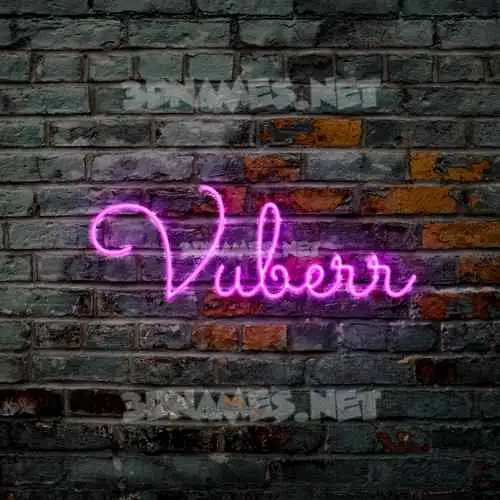vuberr in Pink Neon style - 3D name wallpaper vuberr in Pink Neon style - 3D name wallpaper