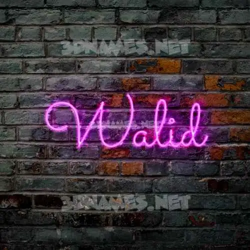 walid in Pink Neon style - 3D name wallpaper walid in Pink Neon style - 3D name wallpaper