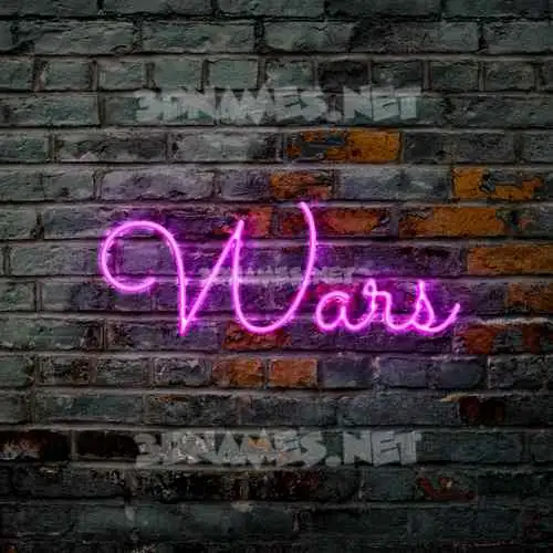 wars in Pink Neon style - 3D name wallpaper wars in Pink Neon style - 3D name wallpaper