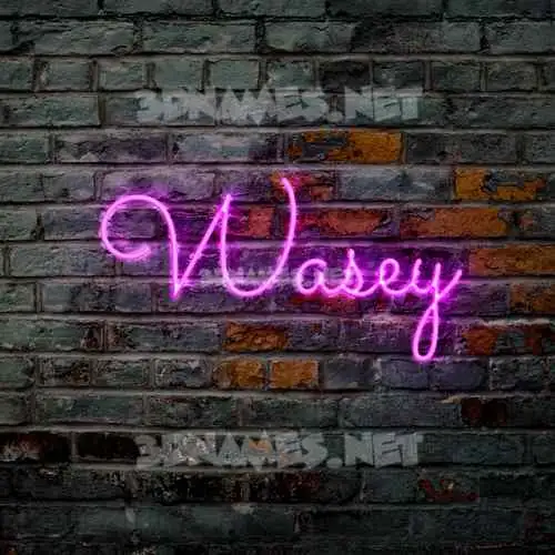 wasey in Pink Neon style - 3D name wallpaper wasey in Pink Neon style - 3D name wallpaper