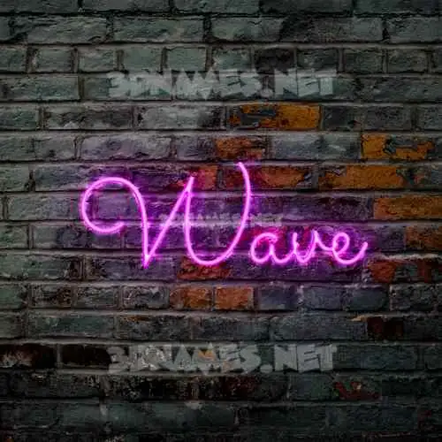wave in Pink Neon style - 3D name wallpaper wave in Pink Neon style - 3D name wallpaper