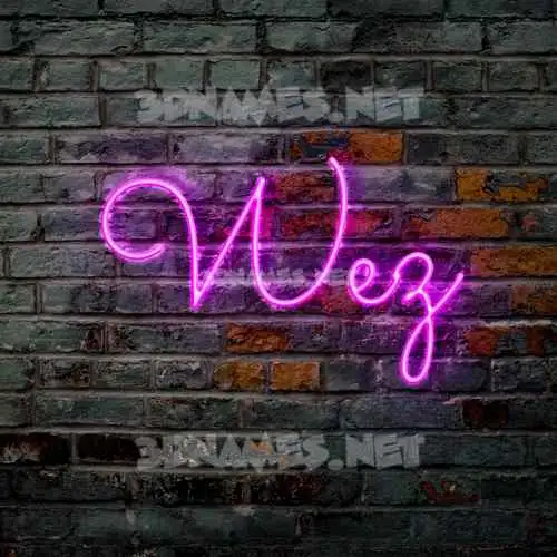 wez in Pink Neon style - 3D name wallpaper wez in Pink Neon style - 3D name wallpaper