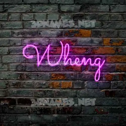wheng in Pink Neon style - 3D name wallpaper wheng in Pink Neon style - 3D name wallpaper