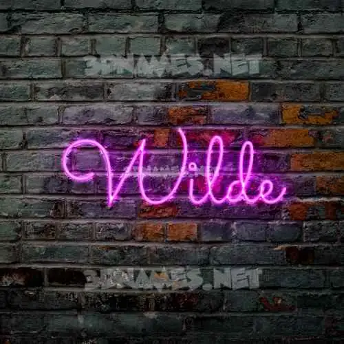 wilde in Pink Neon style - 3D name wallpaper wilde in Pink Neon style - 3D name wallpaper