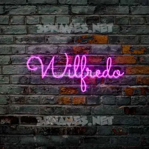 wilfredo in Pink Neon style - 3D name wallpaper wilfredo in Pink Neon style - 3D name wallpaper