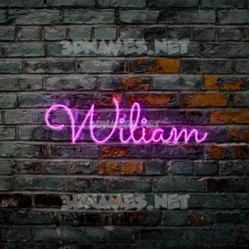 wiliam in Pink Neon style - 3D name wallpaper wiliam in Pink Neon style - 3D name wallpaper