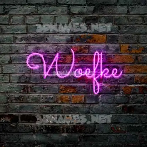 woefke in Pink Neon style - 3D name wallpaper woefke in Pink Neon style - 3D name wallpaper