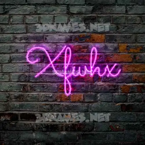 xfwhx in Pink Neon style - 3D name wallpaper xfwhx in Pink Neon style - 3D name wallpaper
