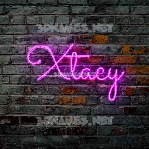 xtacy in Pink Neon style - 3D name wallpaper xtacy in Pink Neon style - 3D name wallpaper