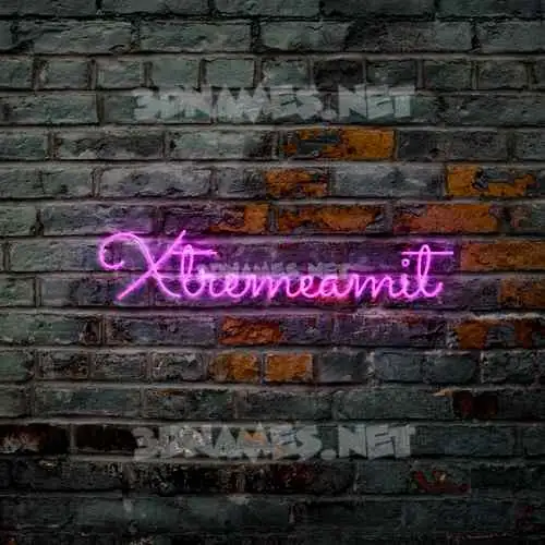 xtremeamit in Pink Neon style - 3D name wallpaper xtremeamit in Pink Neon style - 3D name wallpaper