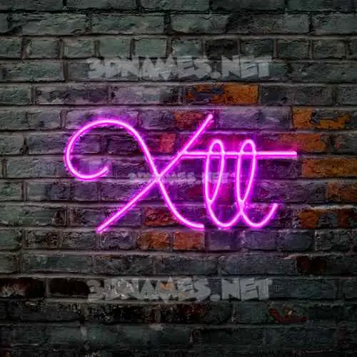 xtt in Pink Neon style - 3D name wallpaper xtt in Pink Neon style - 3D name wallpaper