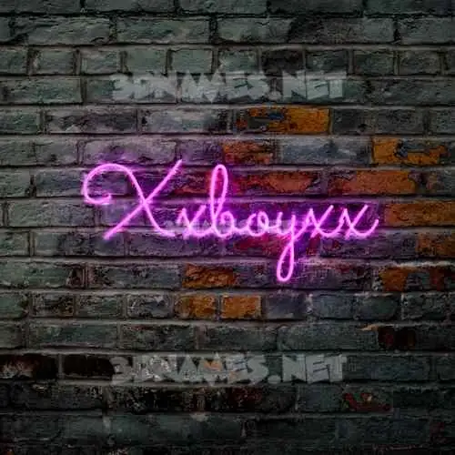 xxboyxx in Pink Neon style - 3D name wallpaper xxboyxx in Pink Neon style - 3D name wallpaper