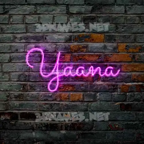 yaana in Pink Neon style - 3D name wallpaper yaana in Pink Neon style - 3D name wallpaper