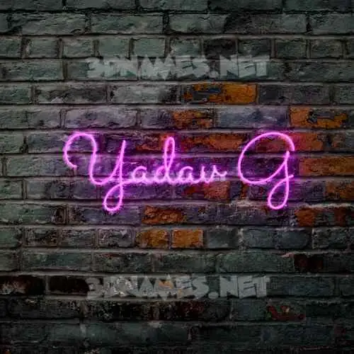 yadav g in Pink Neon style - 3D name wallpaper yadav g in Pink Neon style - 3D name wallpaper