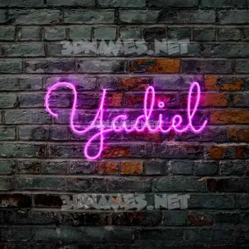 yadiel in Pink Neon style - 3D name wallpaper yadiel in Pink Neon style - 3D name wallpaper
