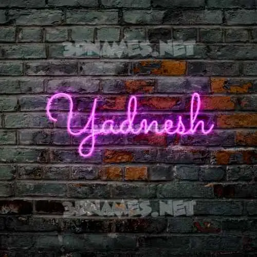 yadnesh in Pink Neon style - 3D name wallpaper yadnesh in Pink Neon style - 3D name wallpaper